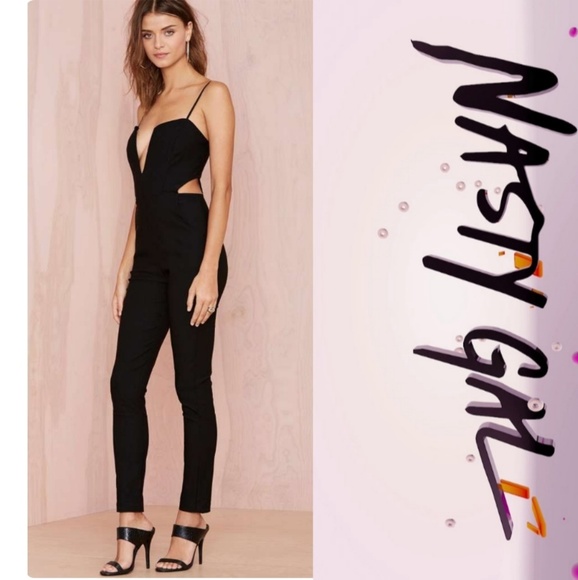 Nasty Gal Other - Nasty Gal Midnight Run Jumpsuit Sz.Small